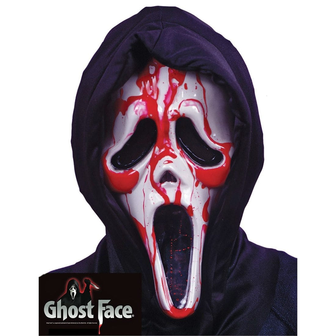 Scream Ghost Face Bleeding Mask Blood Pump Adults Halloween