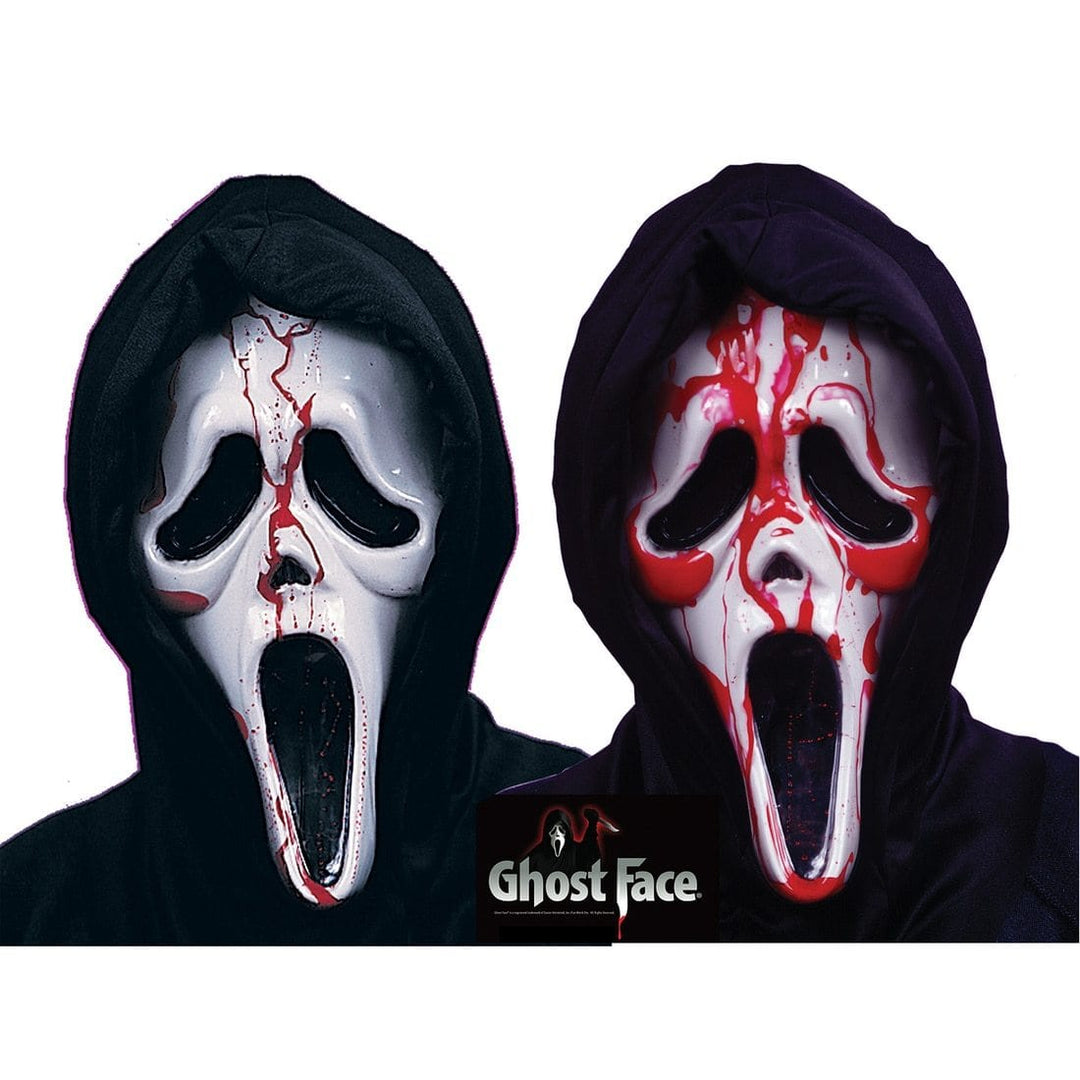 Scream Ghost Face Bleeding Mask Blood Pump Adults Halloween