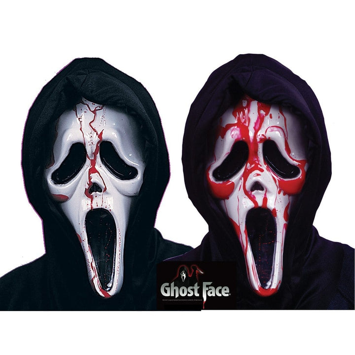 Scream Ghost Face Bleeding Mask Blood Pump Adults Halloween