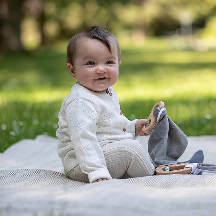 Eichhorn Baby Pure Grasping Toy with Cuddle Blanket Mirror
