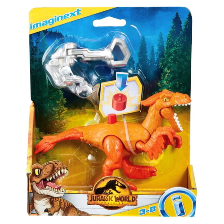 Imaginext Jurassic World Dominion Dinosaur Figure &amp; Harness Pyroraptor