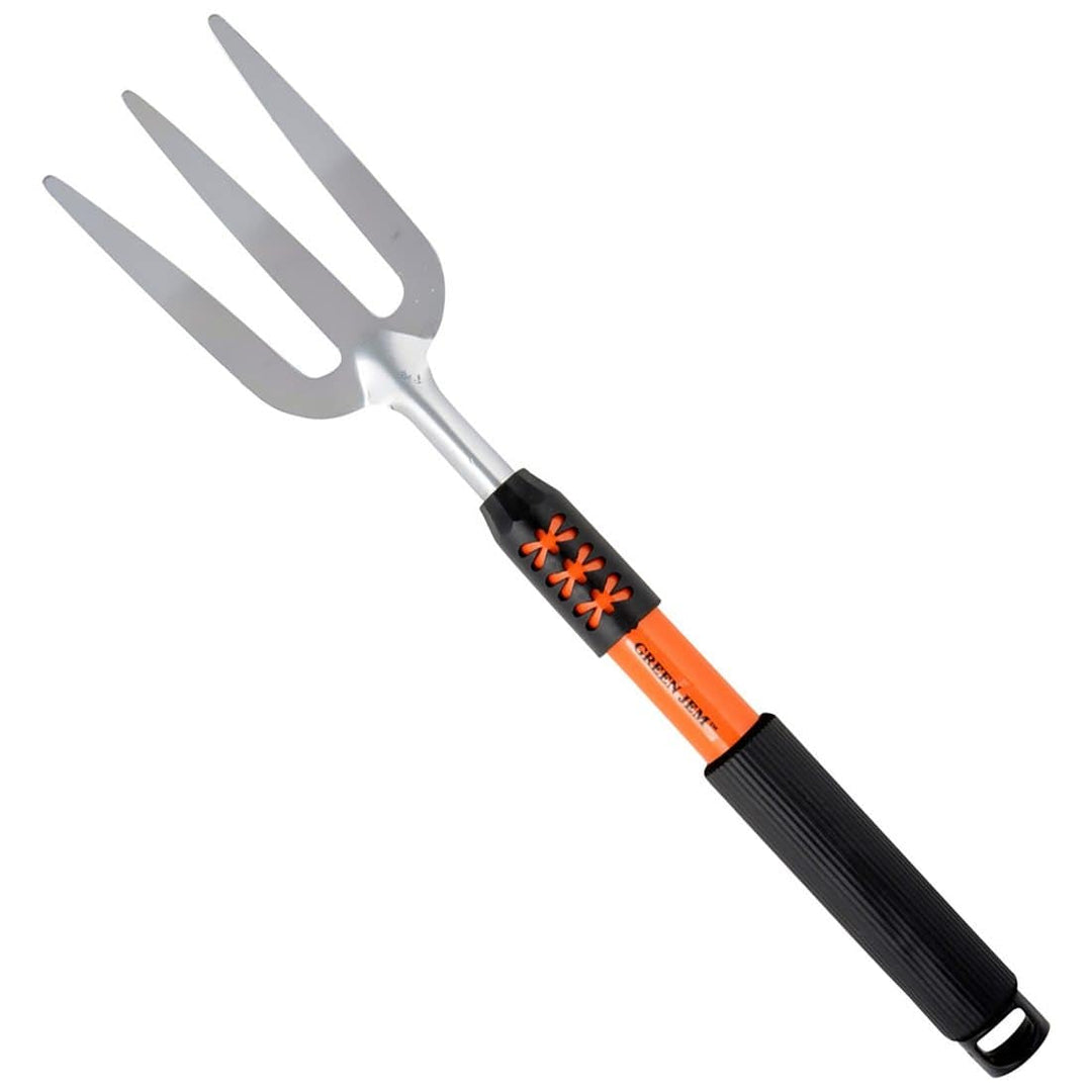 3 Pronged Hand Fork Tool With Soft Grip Handle For Weeding