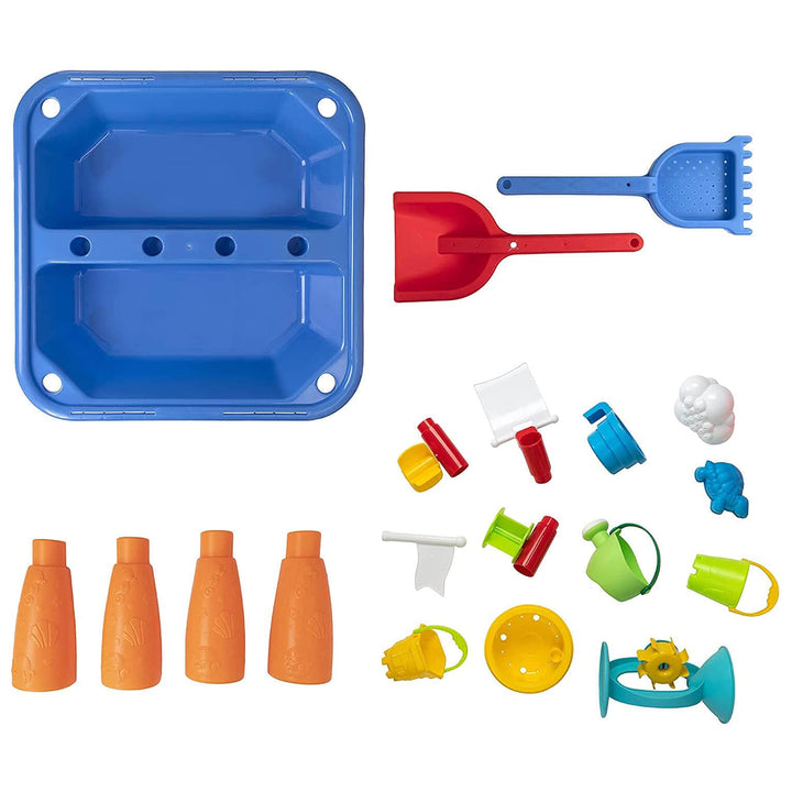 Sand &amp; Water Play Table 22 Pieces Tiny Tots Build Outdoor Toy