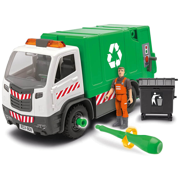 Bin Lorry &amp; Figure Revell Model Building Kit Level 1 Age 4+