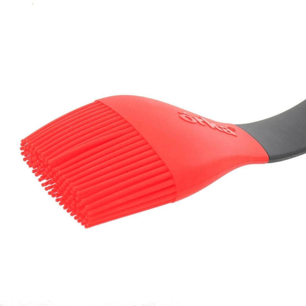 Mastrad Orka Brush Kitchen Utensil Red Silicone Bristles 26cm