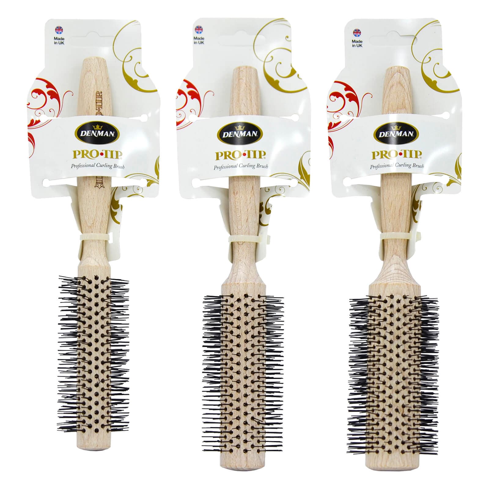Buy Pro-Tip Professional Curling Brush Natural Wood | XS Stock