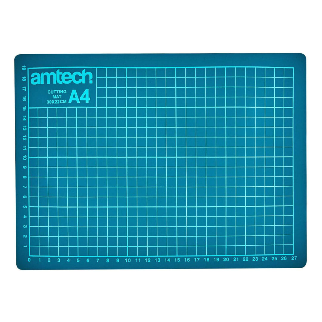 Amtech Non Slip Cutting Mat With Marking Guides A3 A4 A4