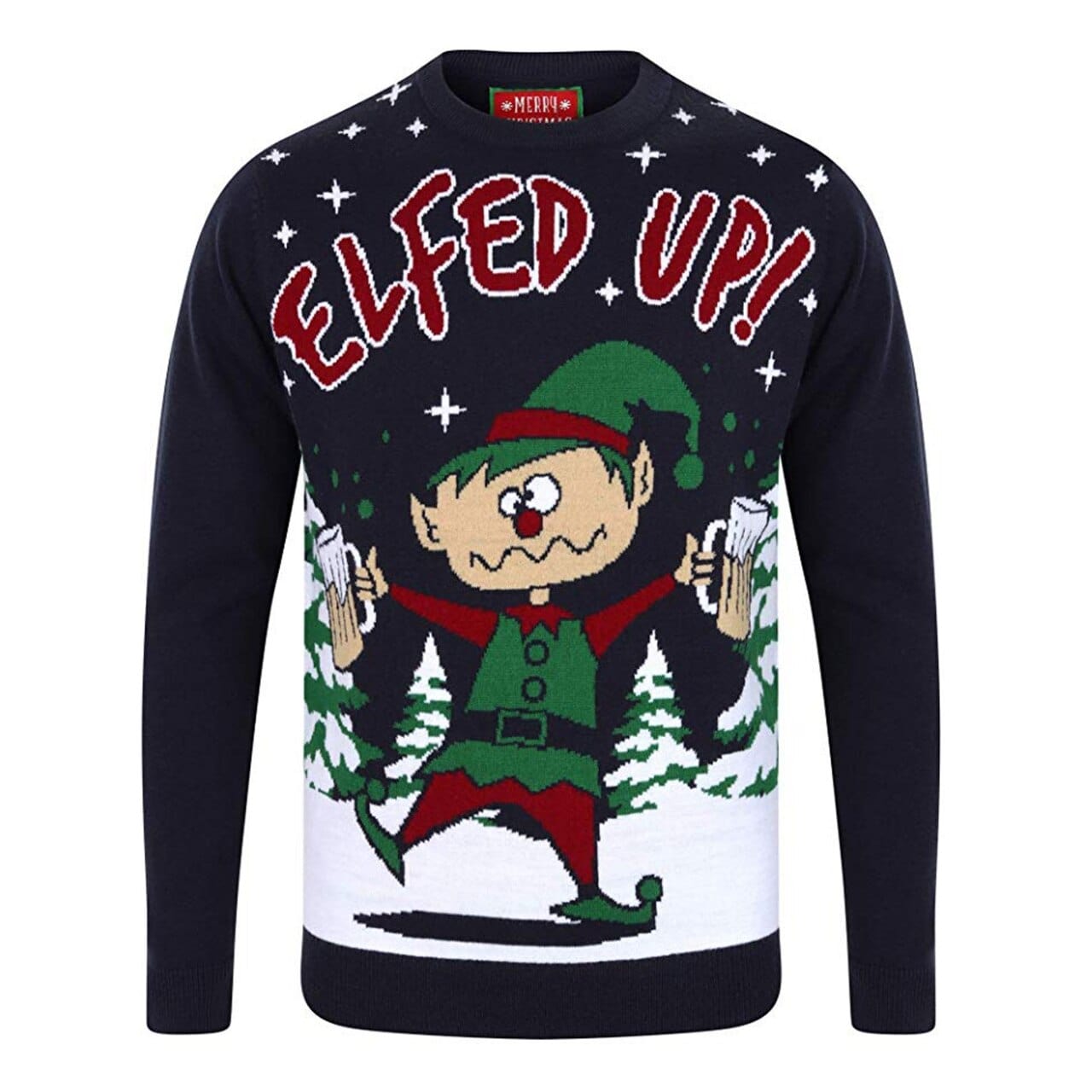 Mens elf jumper deals