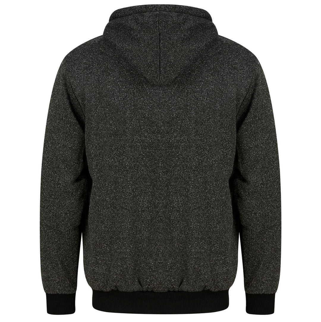 Mens Thick Fleece Lined Hoodie Full Zip Casual Jacket
