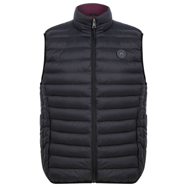 Tokyo Laundry Mens Yellin Puffer Body Warmer Gilet Fleece Lined Collar Black / S