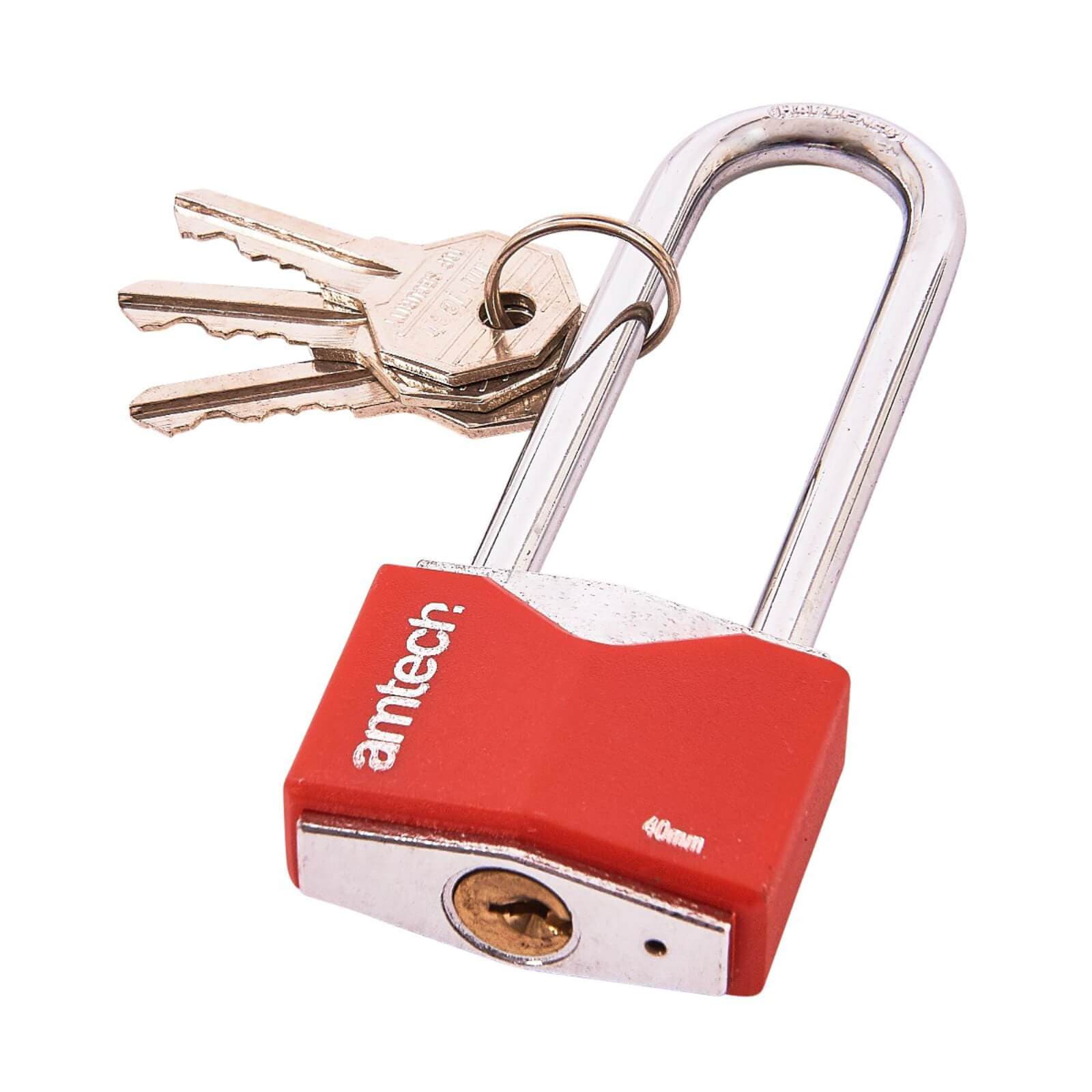 Buy Amtech 40mm Long Shackle Padlock Online | XS Stock – XS-Stock.co.uk