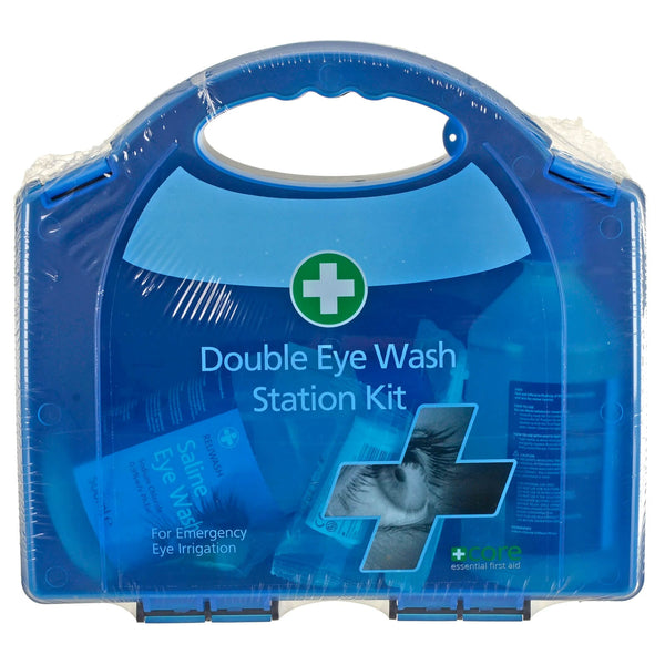 Double Eye Wash First Aid Kit Emergency Eye Irrigation Station