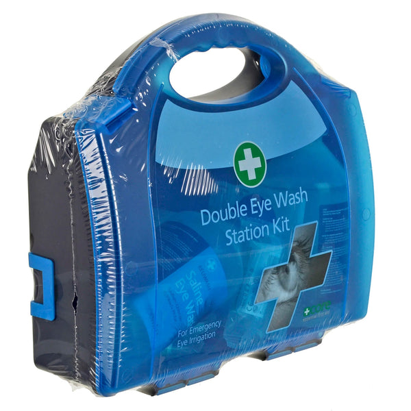 Double Eye Wash First Aid Kit Emergency Eye Irrigation Station