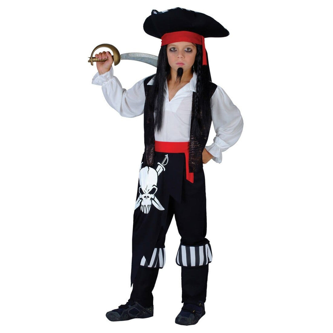 Boys Captain Blackheart Caribbean Pirate Halloween Costume L (8-10 years)