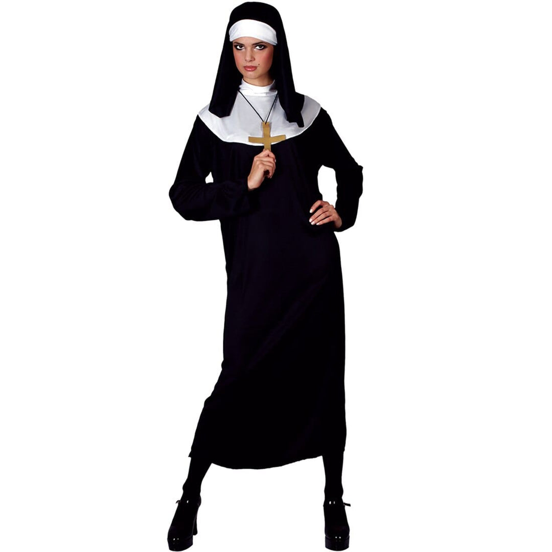 Womens Mother Superior Fancy Dress Halloween Costume L (UK 18-20)