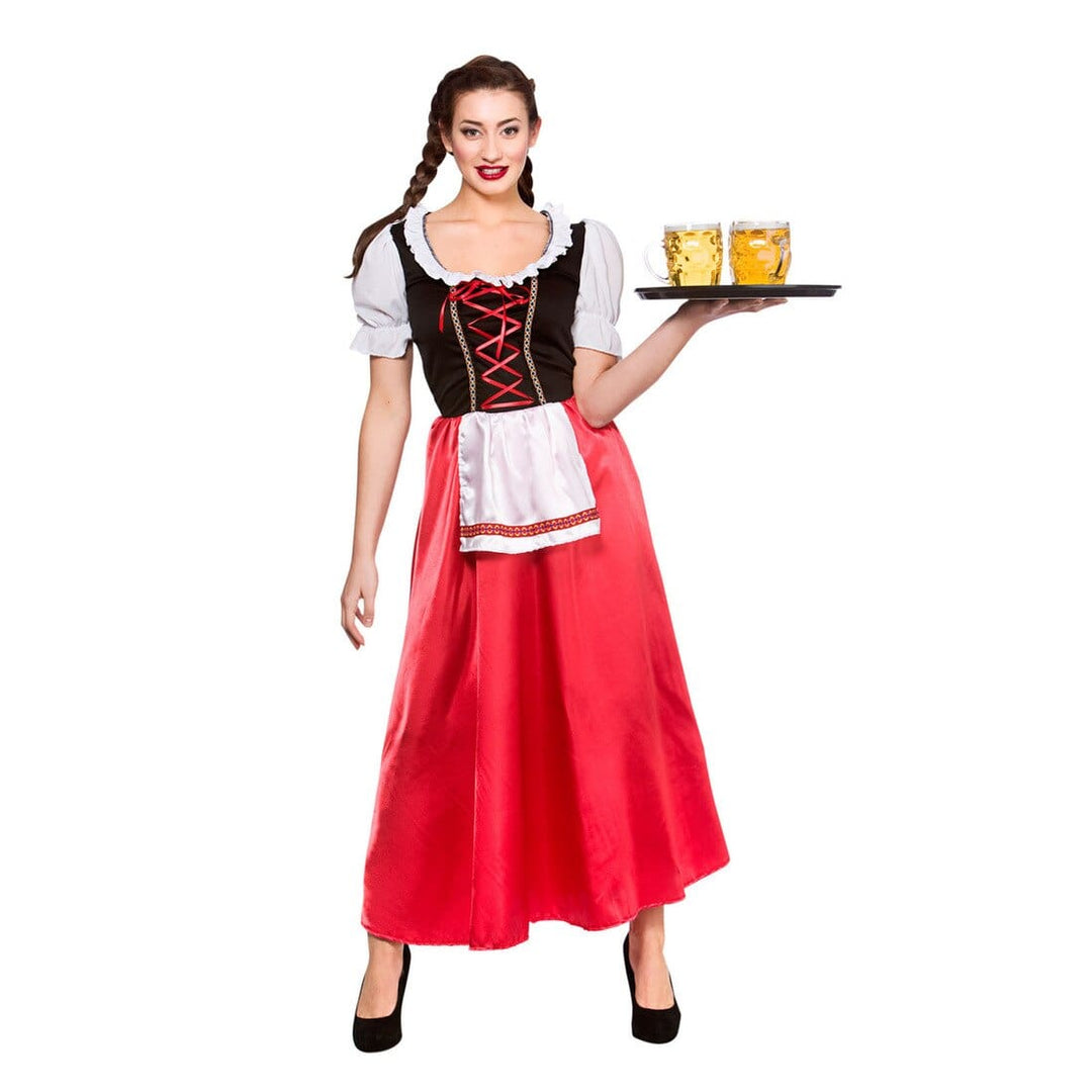 Womens Bavarian Beer Wench Fancy Dress Halloween Costume L (UK 18-20)