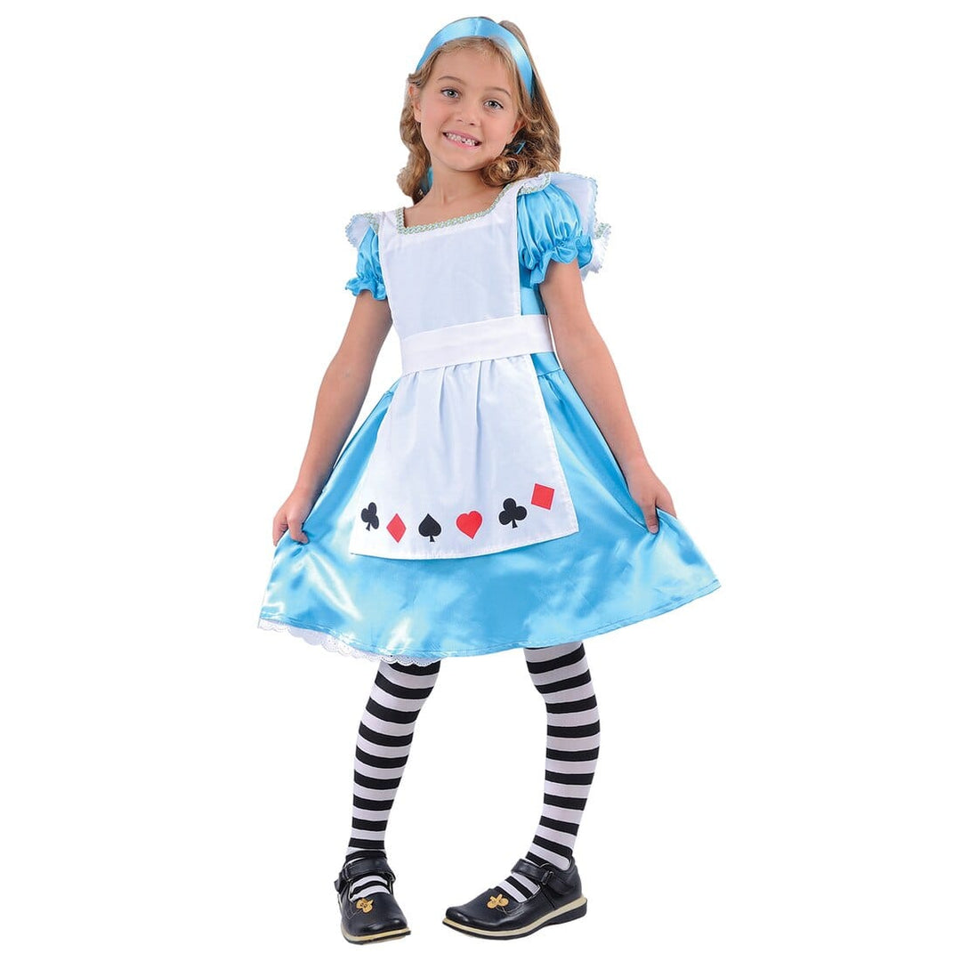Girls Fairytale Alice In Wonderland Halloween Costume L (8-10 years)