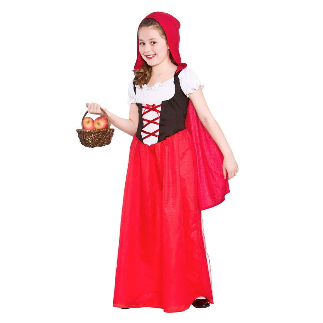 Girls Red Riding Hood Fancy Dress Halloween Costume L (8-10 years)