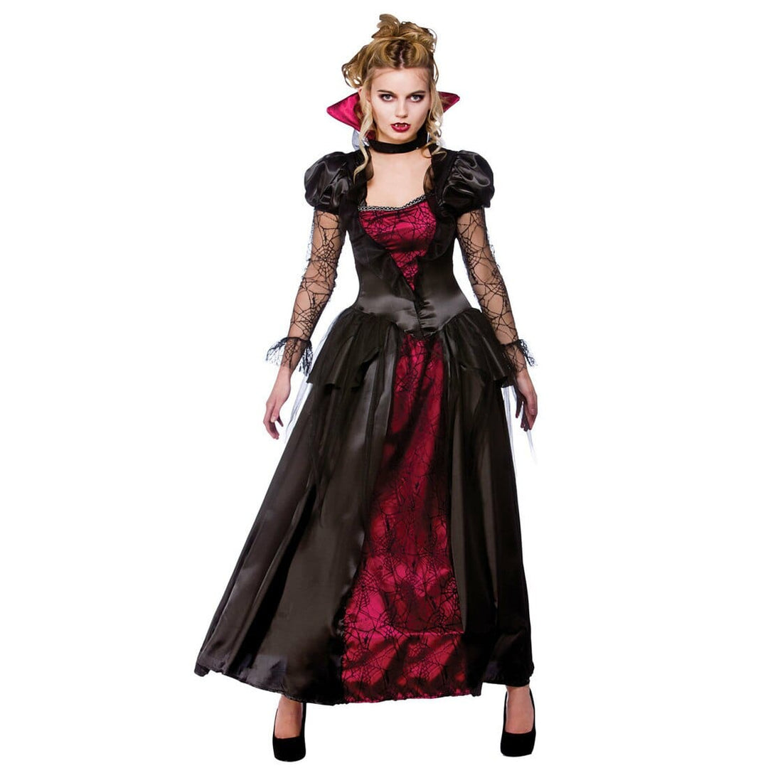 Womens Horror Vampire Queen Halloween Costume Fancy Dress L (UK 18-20)