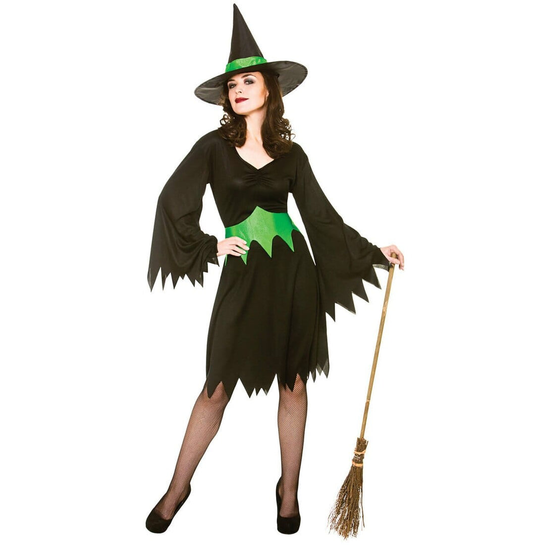 Wicked Witch Womens Fancy Dress Halloween Party Costume One Size