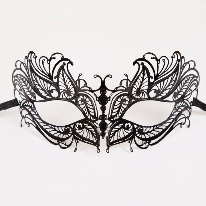 Adults Black Eyemask Fancy Dress party Accessory (D)