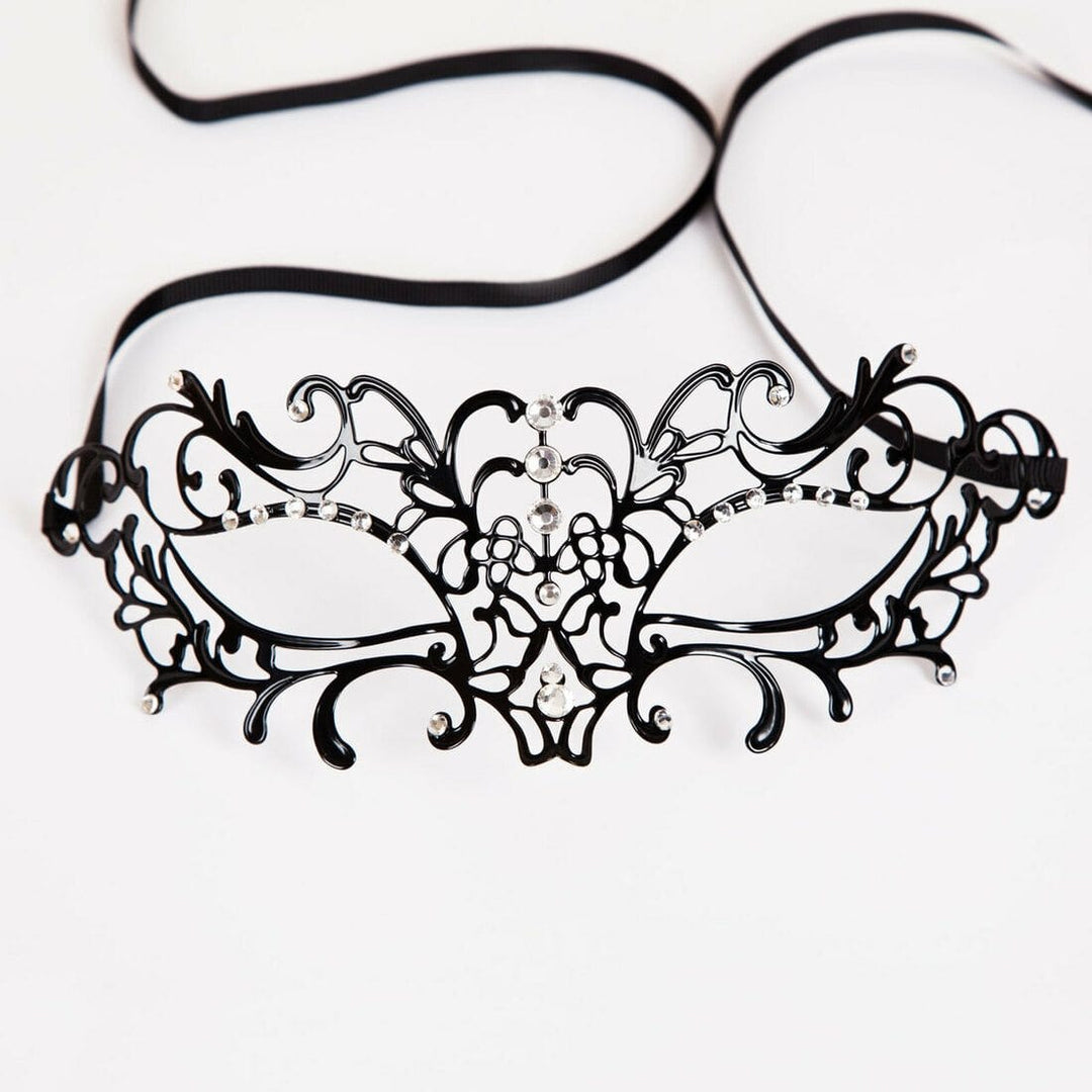 Adults Black Eyemask Fancy Dress party Accessory (F)