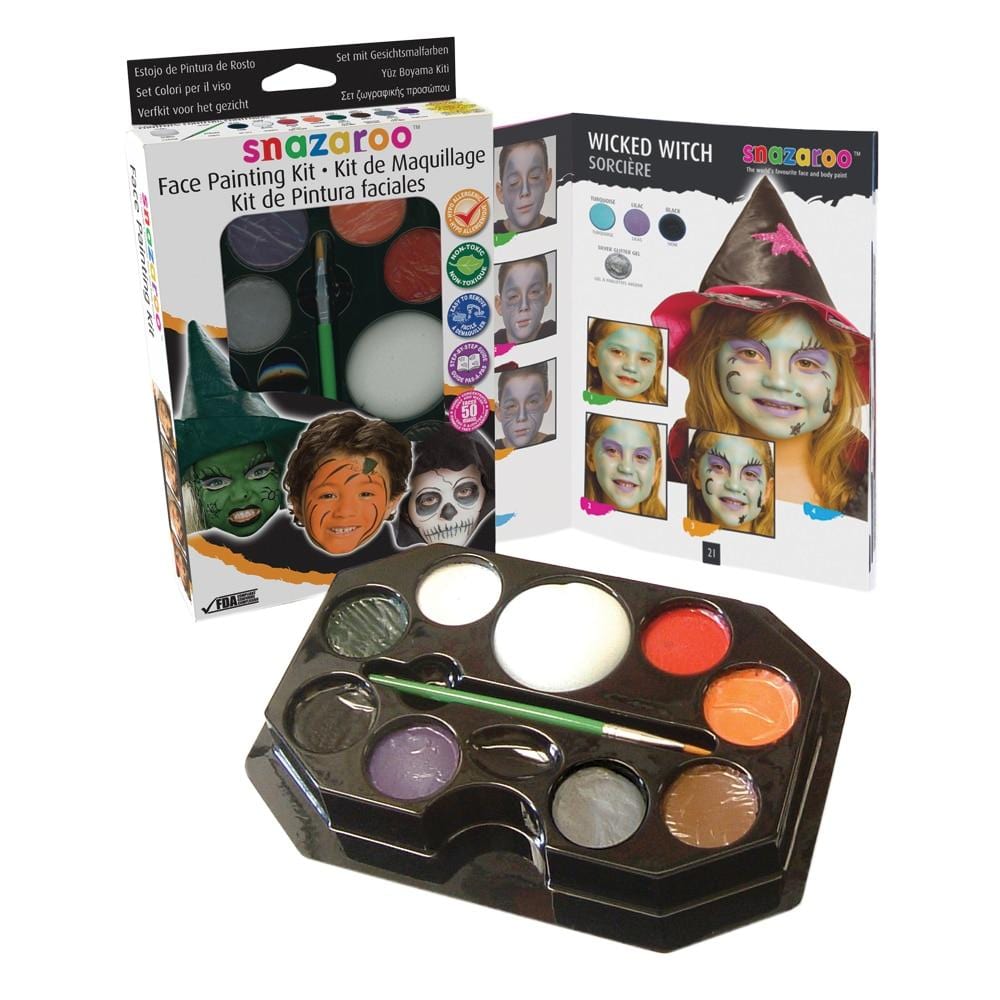 Halloween Themed Party Snazaroo Face Paint  Makeup Kit