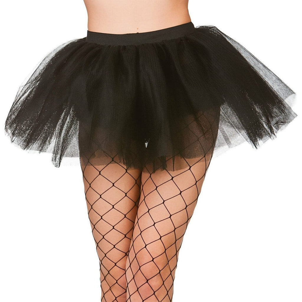 Costume Black Lace Tutu Skirt Adult Madonna Totally 80s Black Lace