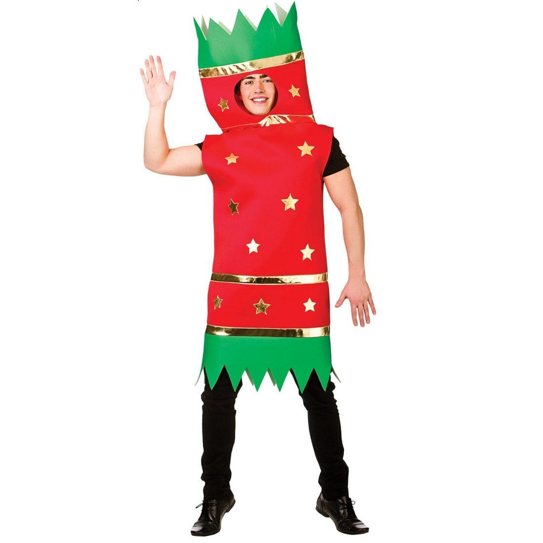 Christmas Cracker Costume Adults Fancy Dress Red Green Party – XS-Stock ...