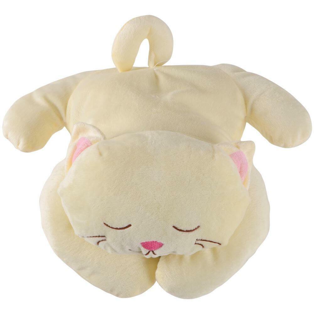 Hot Water Bottle Novelty Plush Animal Padded Cover 750ml Cat