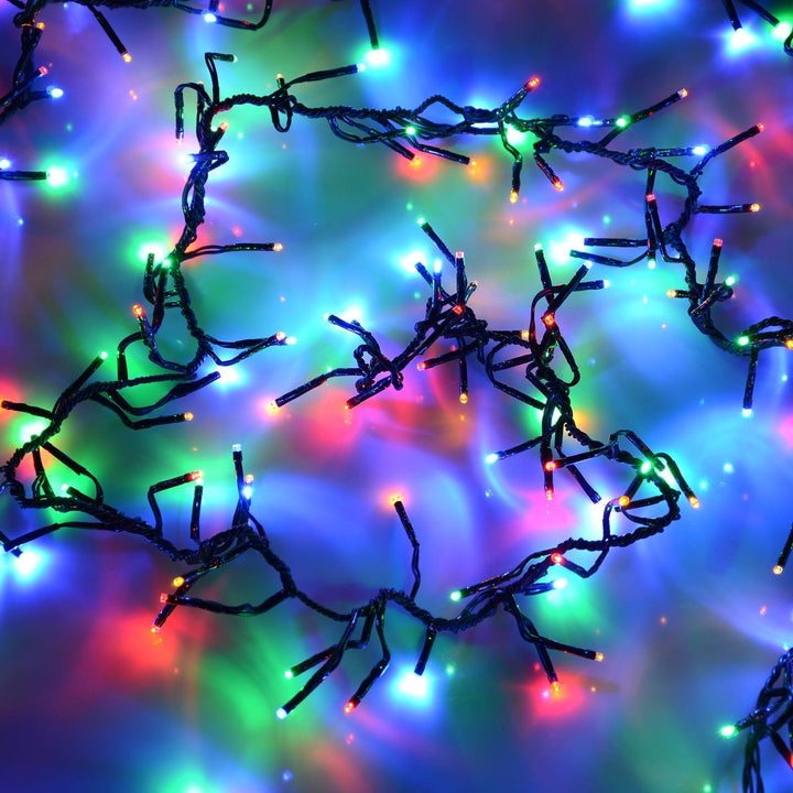 Multi Function Indoor &amp; Outdoor Christmas Fairy Cluster Lights 360 / Multi