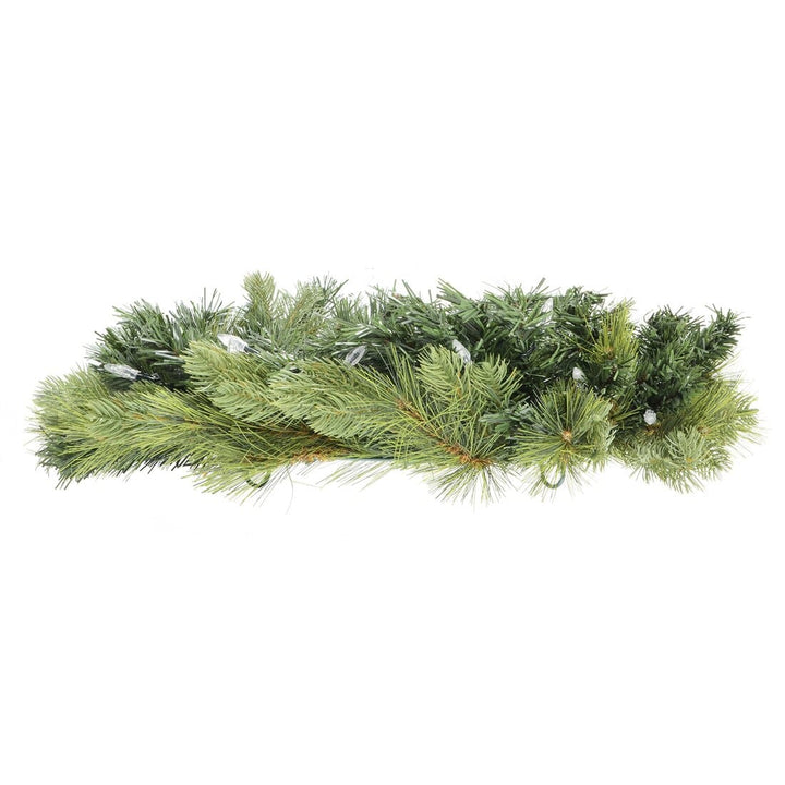 Christmas Wreath Pre-Lit Luxury Artificial Green Pine Tips