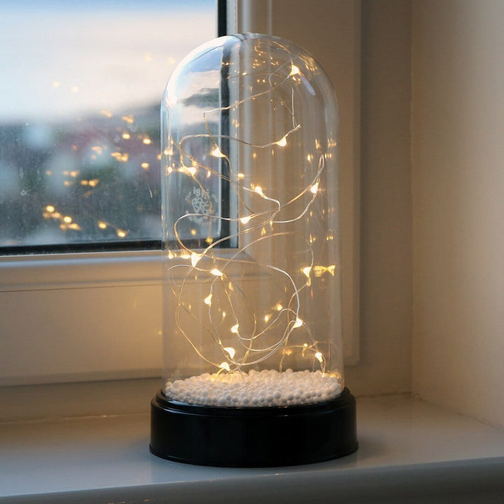 Pre Lit Dome Christmas Decoration Wire String Lights 22cm