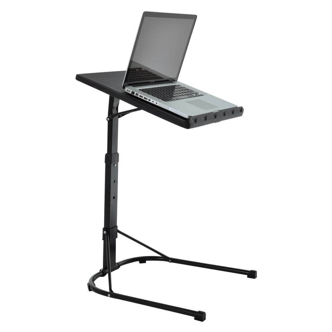 Black Laptop Stand Table Computer Desk Adjustable Height XSStock.co.uk