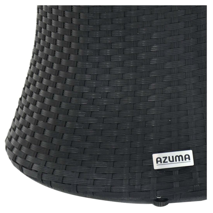 Azuma Drinks Cooler Table Garden Patio Rattan Black or Grey