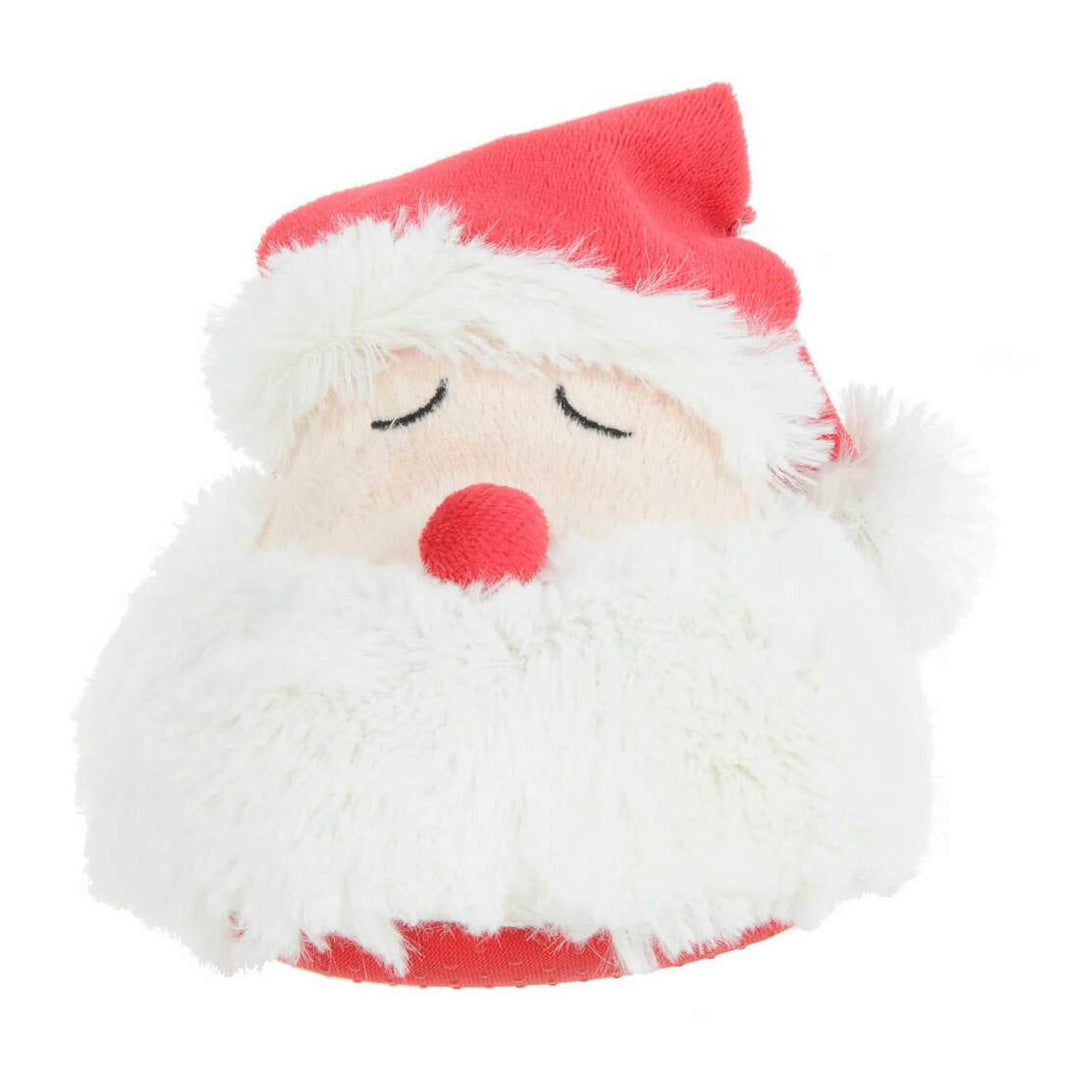 Kids Novelty 3D Santa Slippers Soft Fleece With Pom Poms – XS