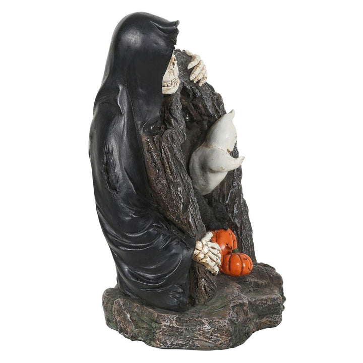 Light Up Halloween Decoration Grim Reaper Skeleton &amp; Ghost