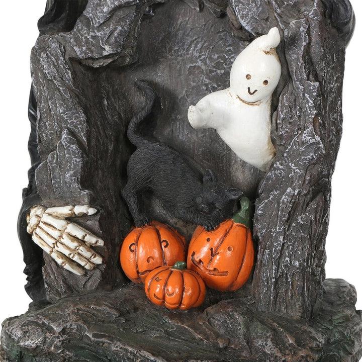 Light Up Halloween Decoration Grim Reaper Skeleton & Ghost