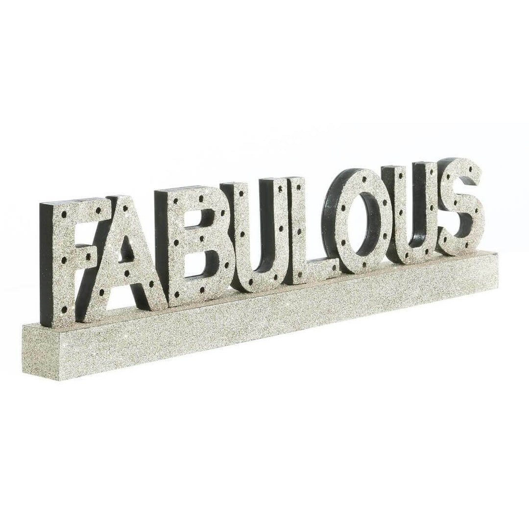 Platinum Fabulous Wooden Light Up Sign Decoration 48cm