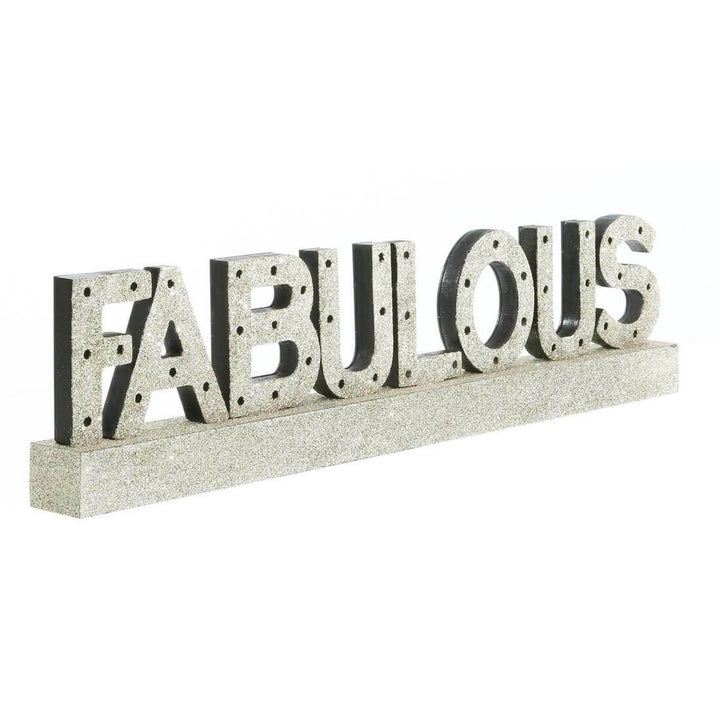 Platinum Fabulous Wooden Light Up Sign Decoration 48cm