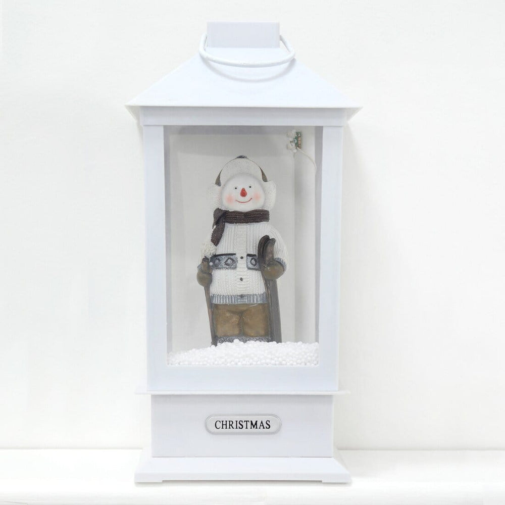 Christmas Snowing Singing Lantern Let It Snow Santa/Snowman Snowman