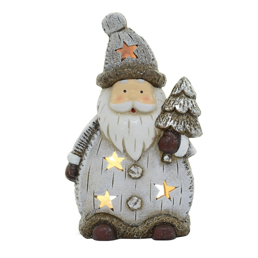 Light Up Ceramic Christmas Character Ornament Decoration Santa