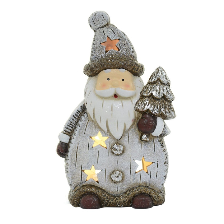 Light Up Ceramic Christmas Character Ornament Decoration Santa