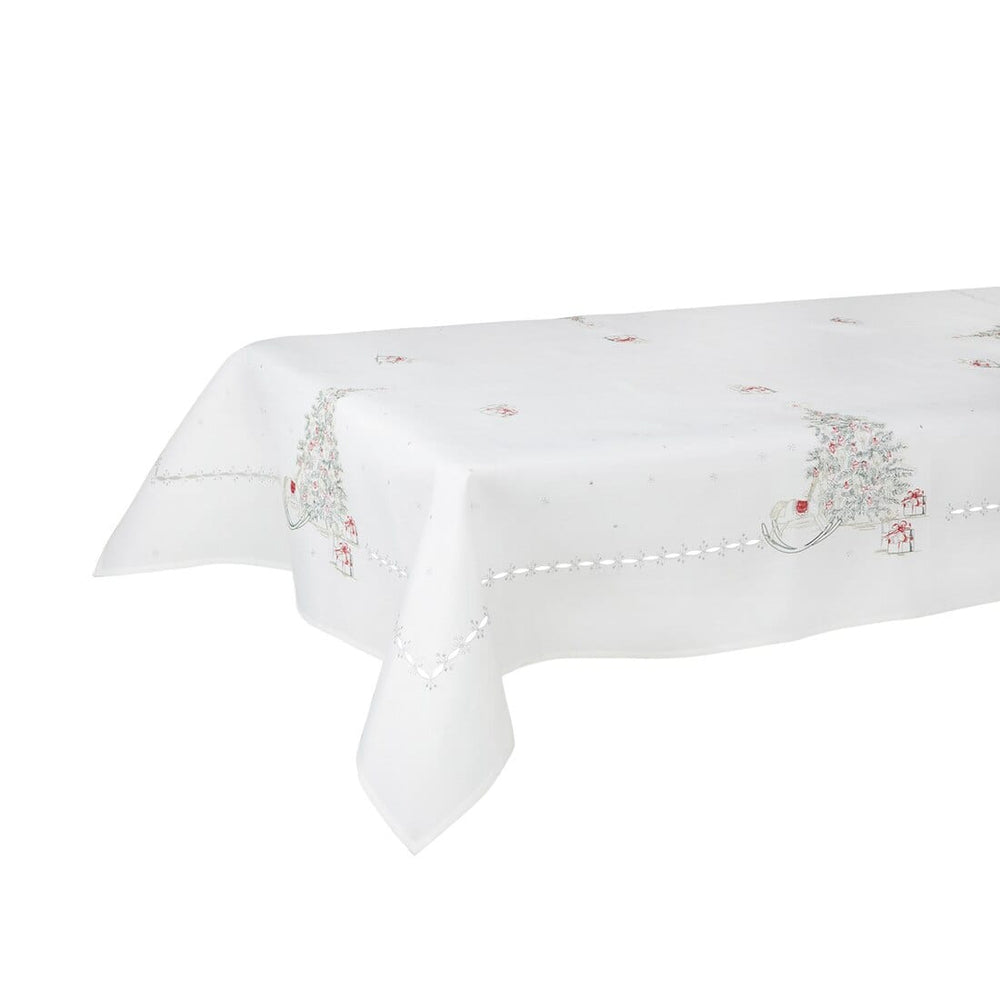 Christmas Tree Fabric Tablecloths / Napkins Xmas Decoration Colourful / 52 x 90"