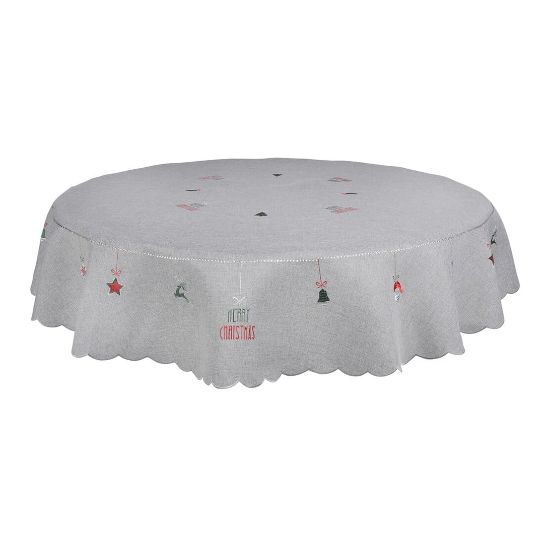 Merry Christmas Fabric Tablecloths / Napkins Xmas Decoration