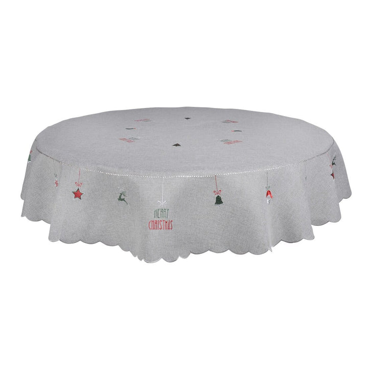 Merry Christmas Fabric Tablecloths / Napkins Xmas Decoration