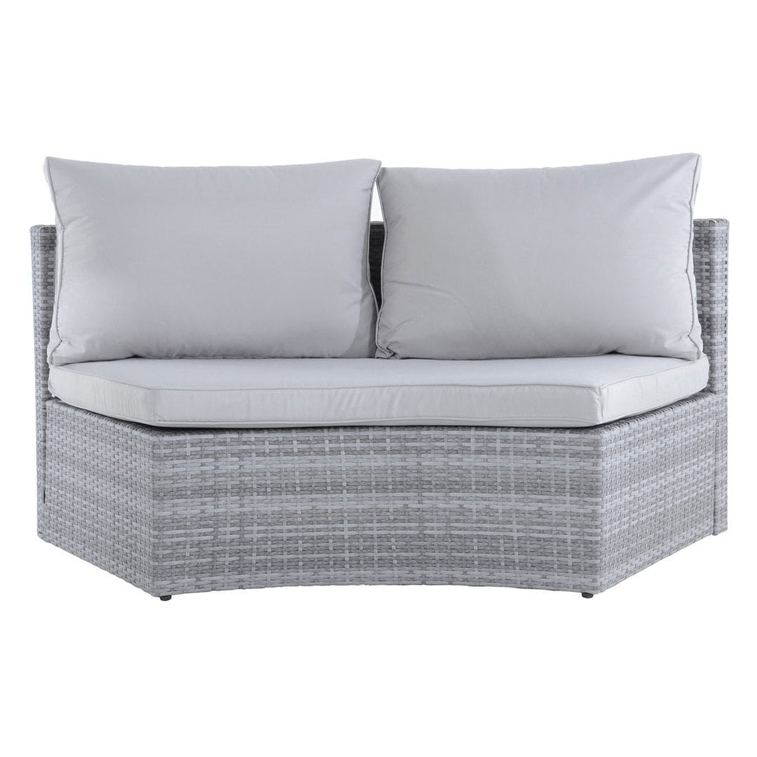 Monte Carlo Garden Sofa Set 6 Seat Grey Rattan Furniture