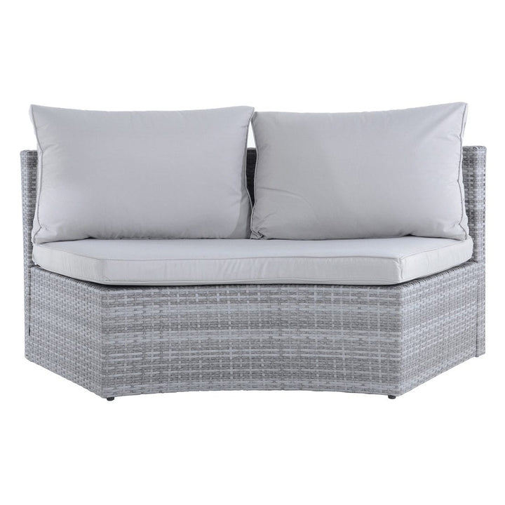 Monte Carlo Garden Sofa Set 6 Seat Grey Rattan Furniture