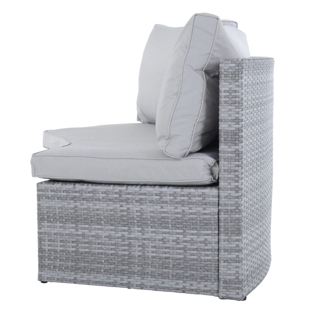 Monte Carlo Garden Sofa Set 6 Seat Grey Rattan Furniture
