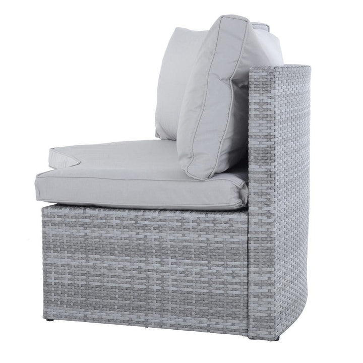 Monte Carlo Garden Sofa Set 6 Seat Grey Rattan Furniture